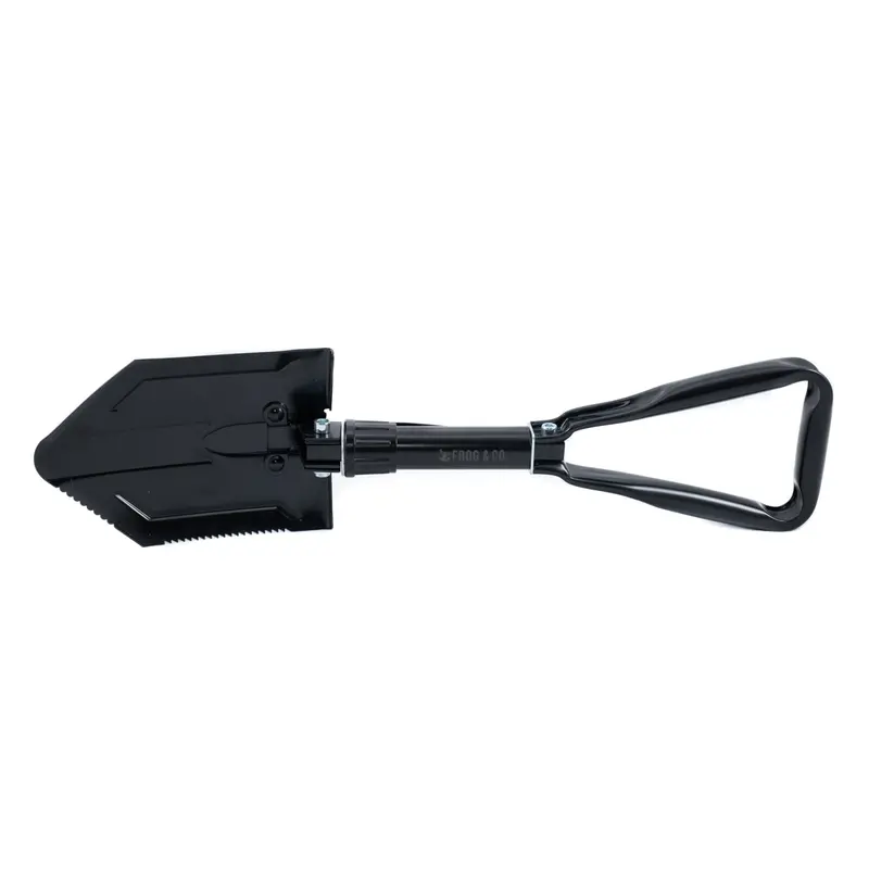 Folding Tactical Shovel with Integrated Pick Tool