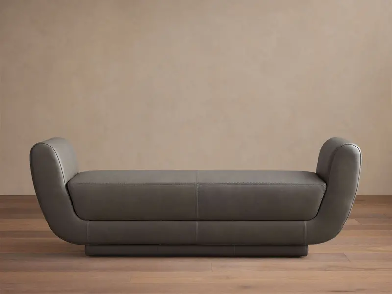 Fontana Upholstered Leather Bench