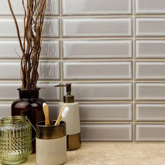 Fossil Light Gray 3×9 Inch Ceramic Subway Tile