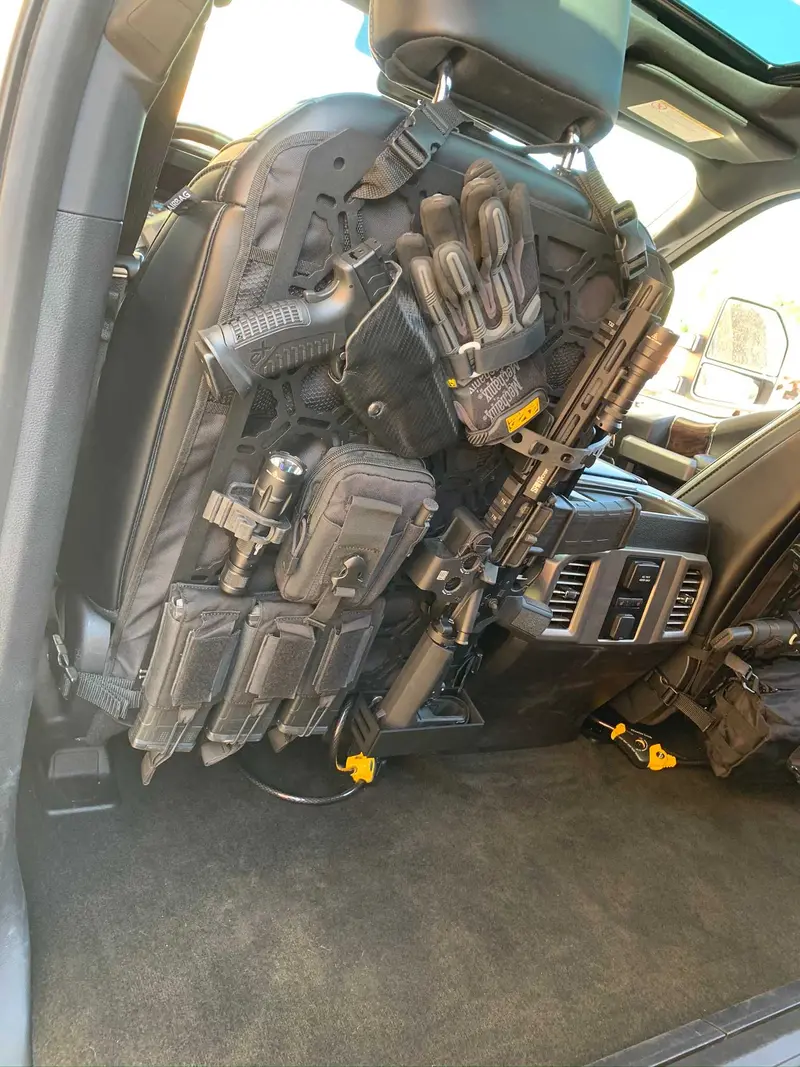 Full-Tilt Tactical Seat Back Panel Mounting System
