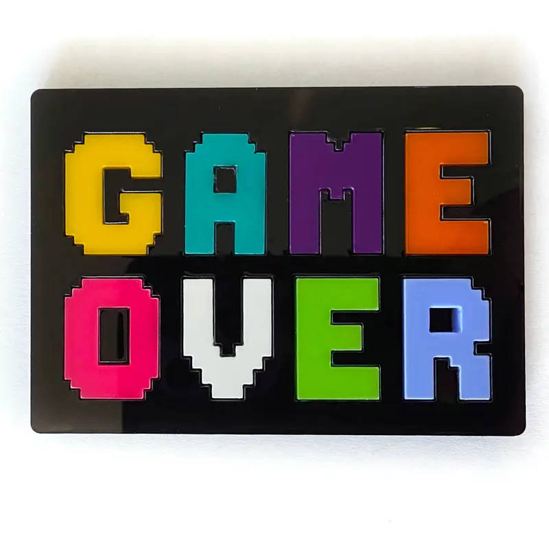 GAME OVER Brooch