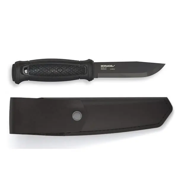 Garberg Black Carbon Steel Survival Knife