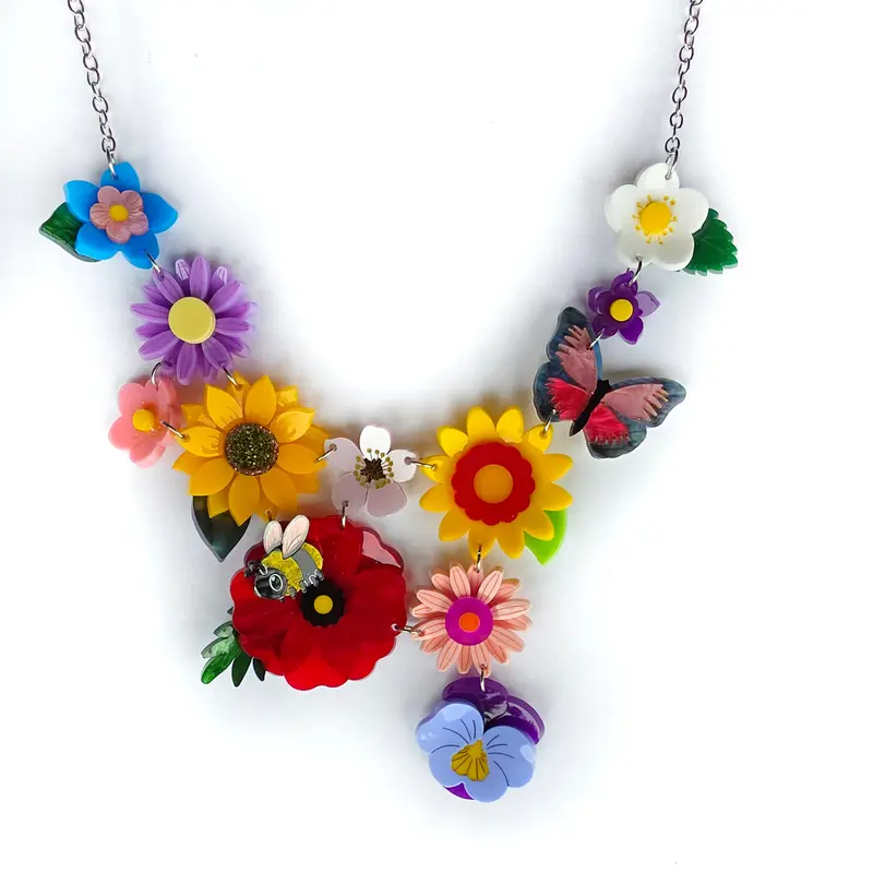 Garden-Inspired Statement Necklace