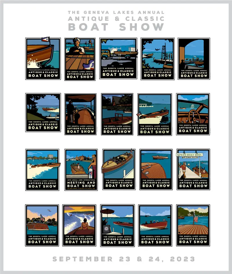 Geneva Lake Classic Boat Show Collection – Digital Poster Set