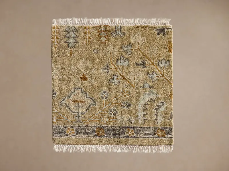 Hand-Knotted Stein Rug Sample