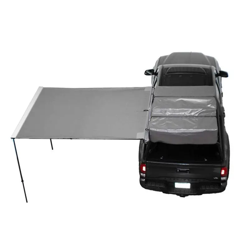 HD Nomadic 2.0 6.5-Foot Awning – Grey Body, Green Accents, Black Travel Cover
