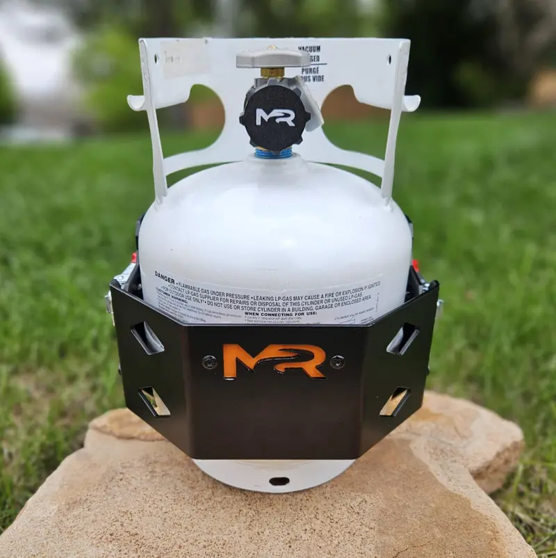 Heavy-Duty 5 lb Propane Tank Mount — Engineered for Truck Campers and Overland Vehicle Setups