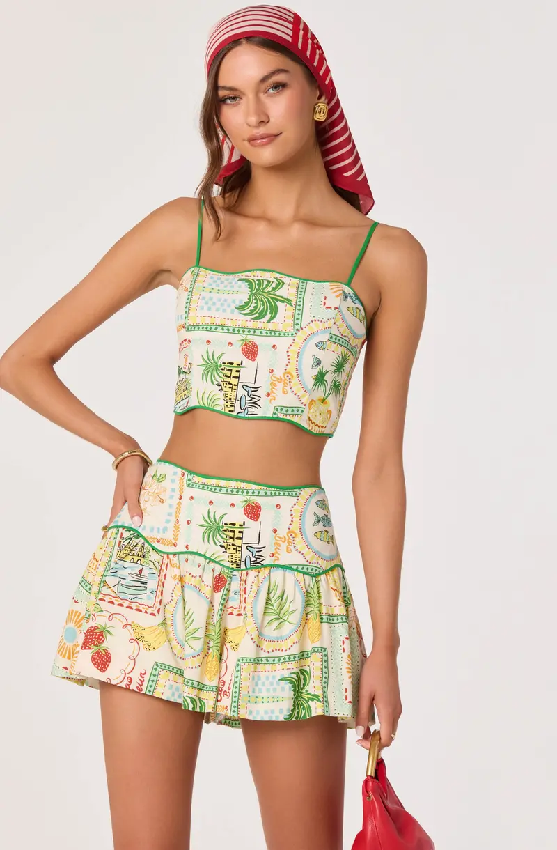 Heidi High-Waisted Ruffle Shorts