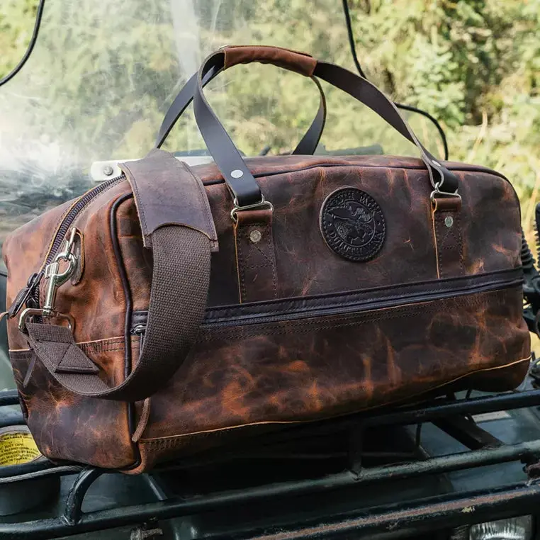 Heritage Leather Weekender Duffel – Classic Travel Bag with Refined Finish