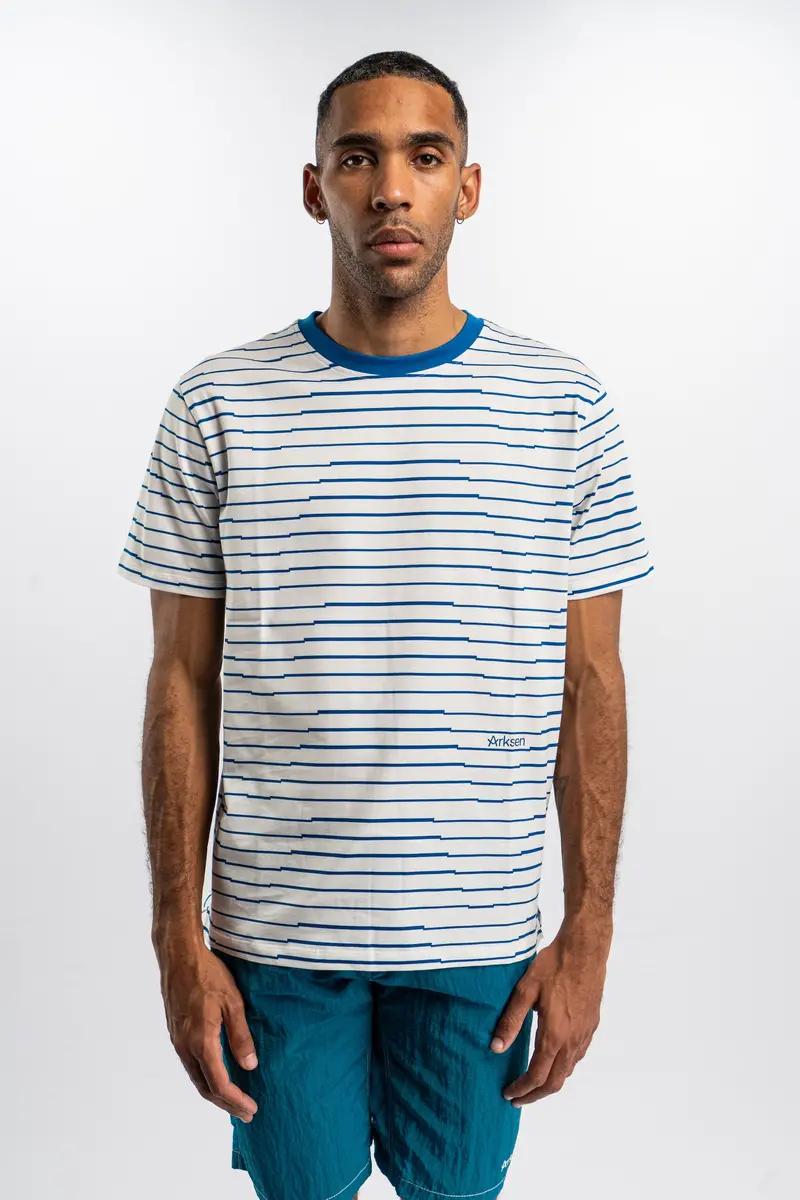 Herne Nautical Stripe Cotton T-Shirt