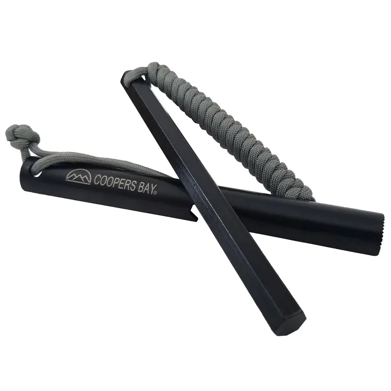 HexaLite™ X-Large Ferro Rod Fire Starter — Ergonomic Hexagonal Grip with Precision Striker