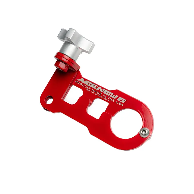 Hi-Lift Jack Handle Keeper – Red Anodized Aluminum Retainer
