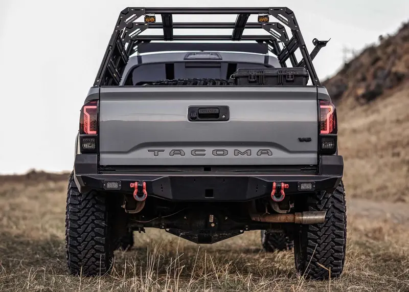 Hi-Lite High-Clearance Rear Bumper – Off-Road Rear Protection for 3rd-Gen Toyota Tacoma (2016–2023)