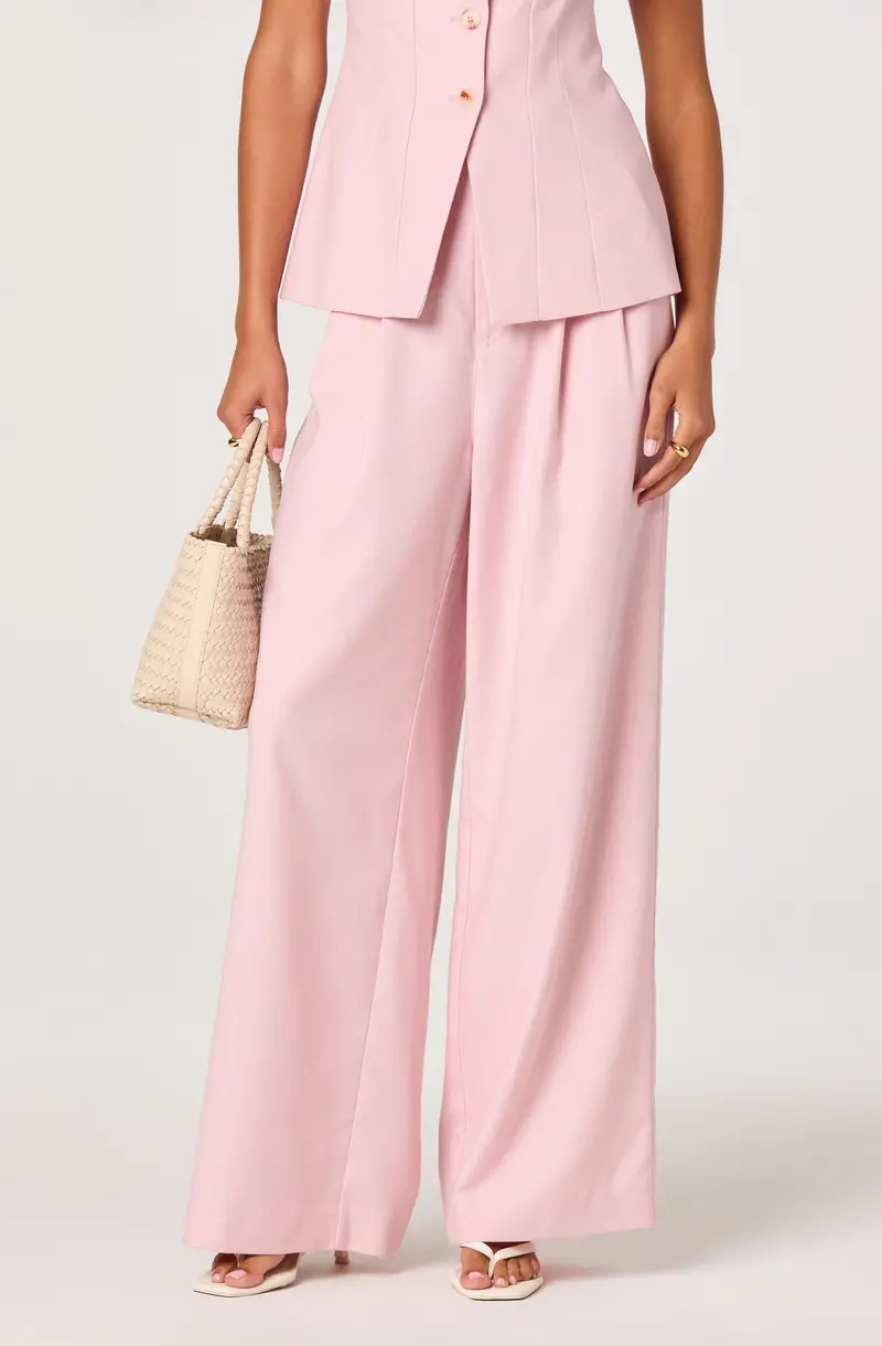 High-Waisted Linen Wide-Leg Trousers by Neha