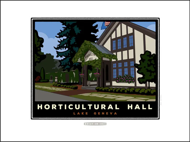 Horticultural Hall Digital Art Poster