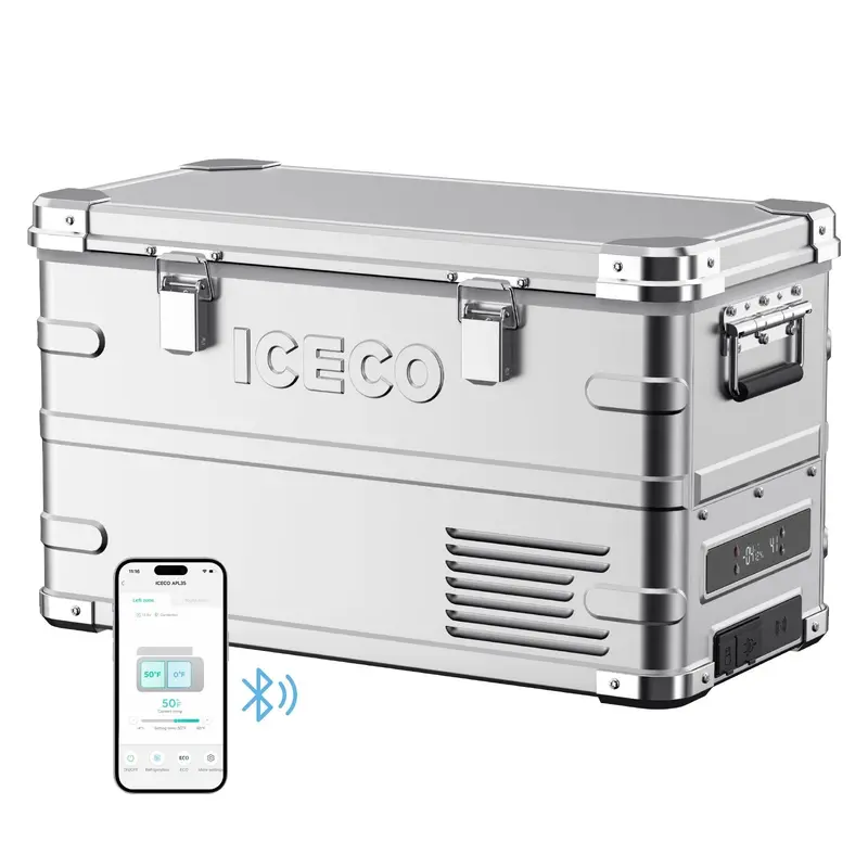 ICECO APL35 Dual-Zone 12V Aluminum Refrigerator — 35L Lightweight, Efficient Cooling Solution