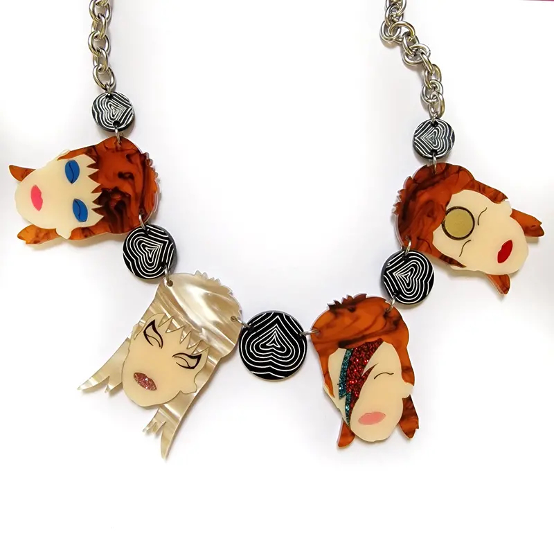 Iconic Makeup-Inspired Oversized Necklace