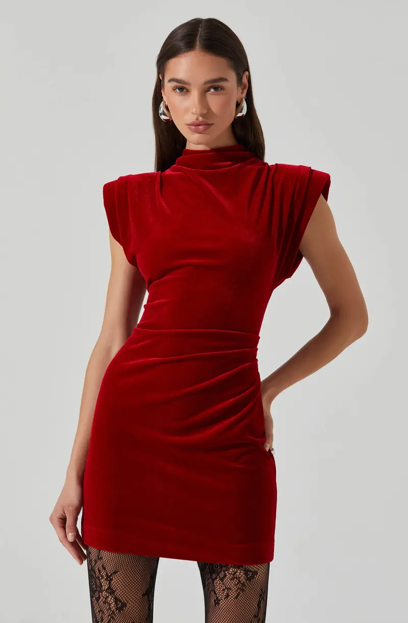 Ila Velvet Mini Dress Design