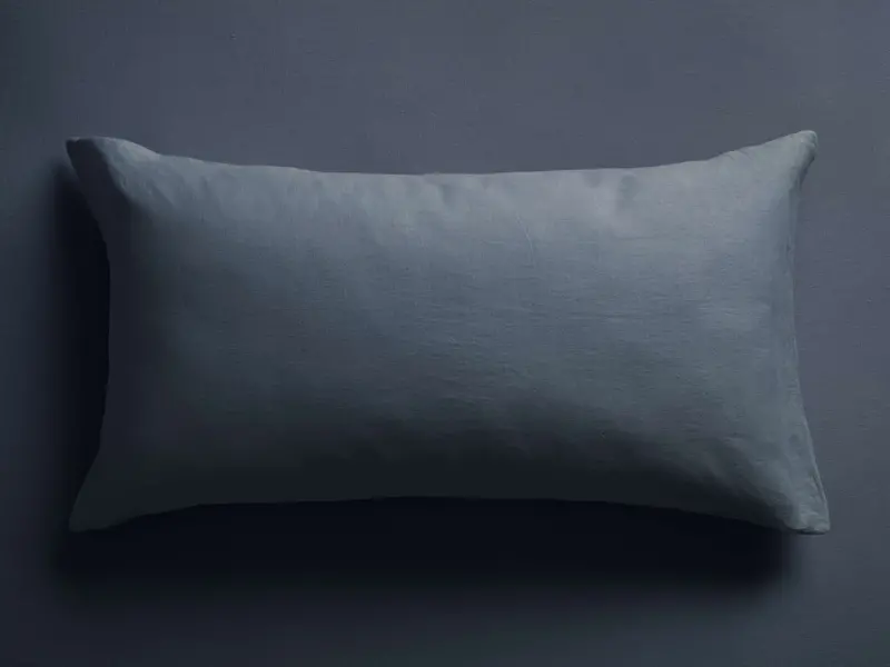 Indigo Italian Garment-Dyed Linen Decorative Sham