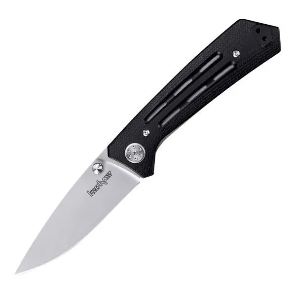 Injection 3.5 Folding Knife – Black G10 Handle, Bead-Blasted Plain Edge with Clip