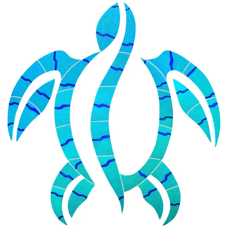 Islander Turtle Fusion-Style Pool Mosaic