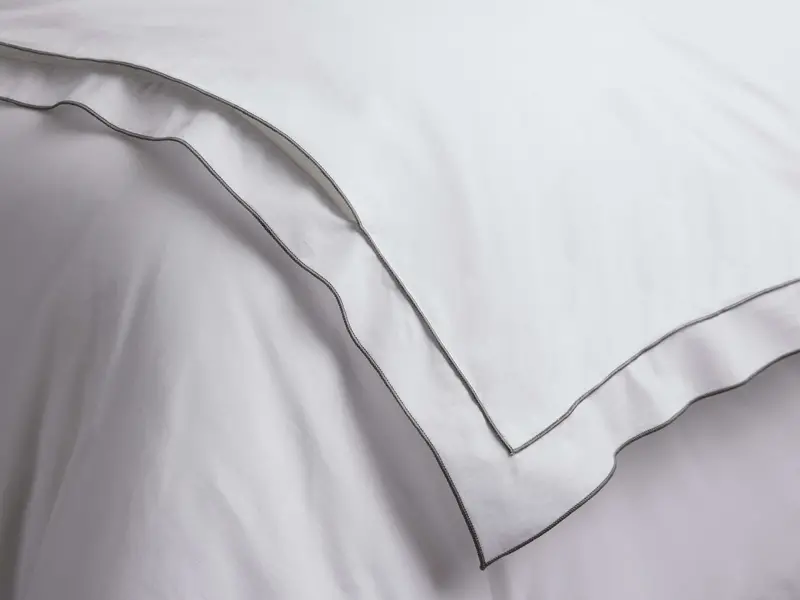 Italian Embroidered Percale Duvet Cover