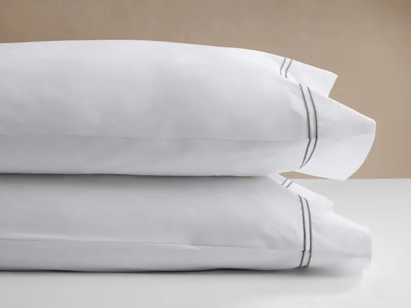 Italian Embroidered Percale Pillowcase Set (2 pcs)