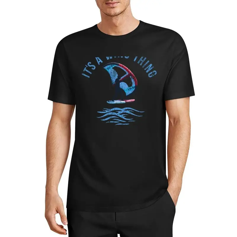 ‘It’s a Wing Thing’ Vintage-Style Wingsurfing T-Shirt for Men – Summer Apparel