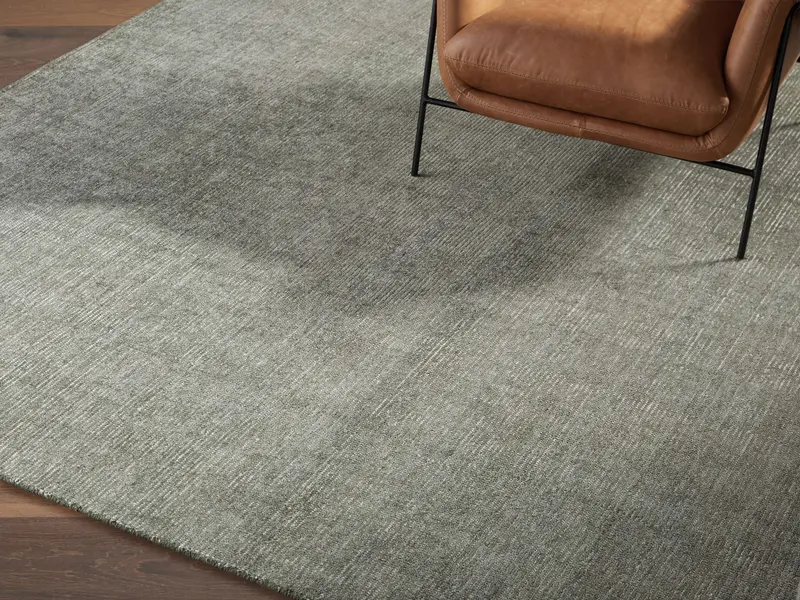 Jackson Textured Flatweave Area Rug – Moss Green