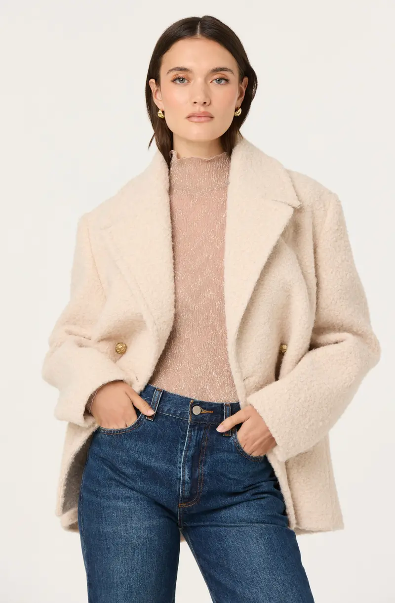 Jalyn Double-Breasted Wool-Blend Overcoat
