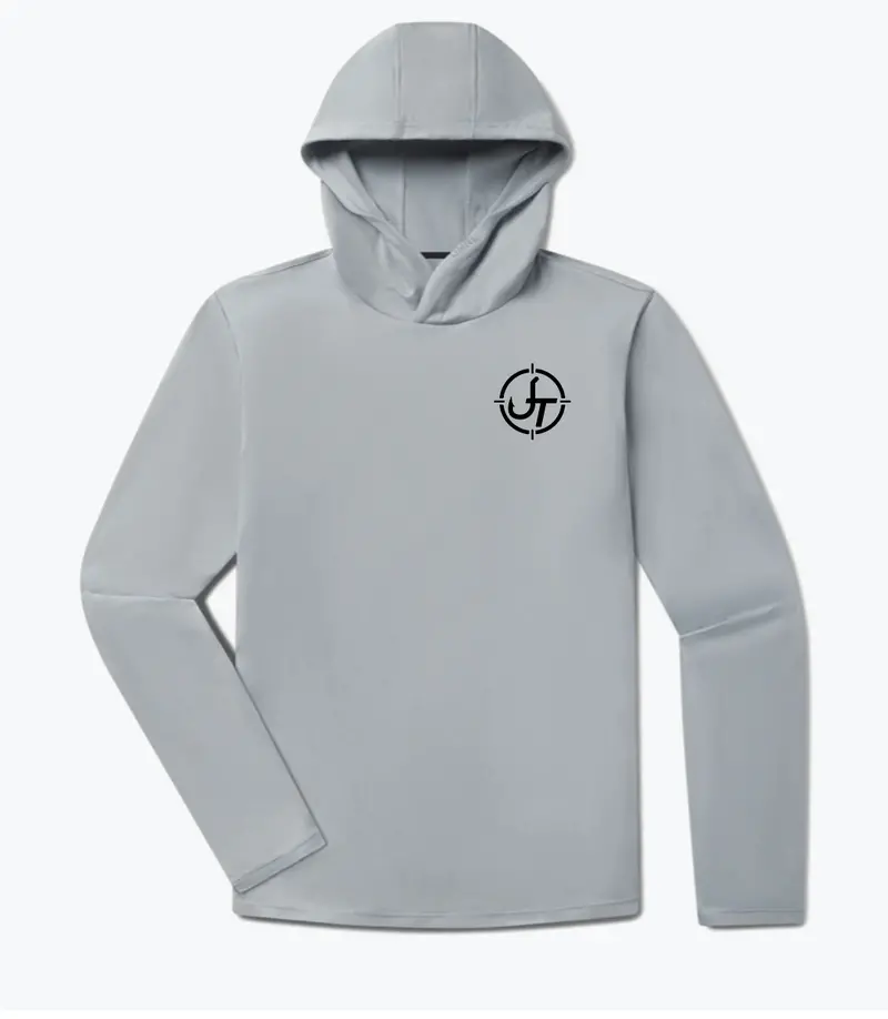 JT UNRL Ultra Hooded Long Sleeve Shirt in Cadet Gray