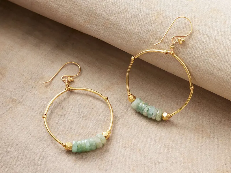 Kelby Lightweight Hoop Earrings – Polished Circular Stud Hoops
