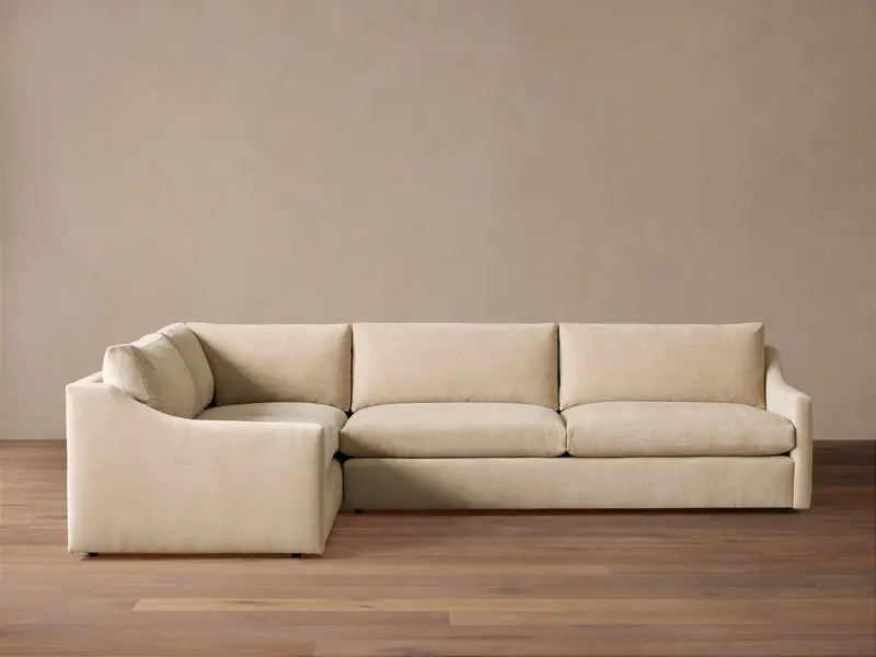 Kipton Slope Arm Two-Piece Modular Sectional Sofa