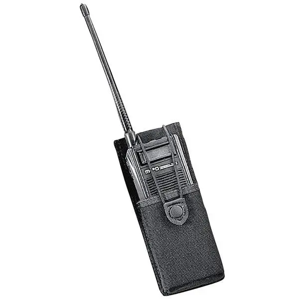 Kodra Radio Pouch – Size 2 Black Swivel Belt Loop Case with Card Slot