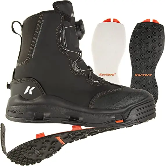 Korkers Devil’s Canyon Wading Boots with Sticky Rubber Soles