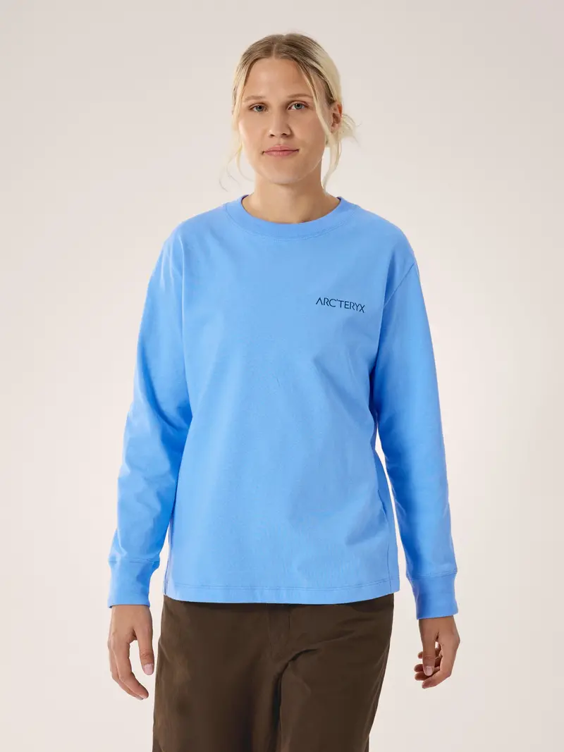 Kragg Bird Embroidery Long-Sleeve Cotton Crew – Women’s