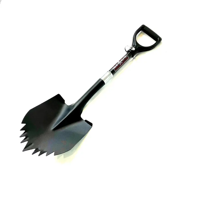 Krazy Beaver ATV/UTV Shorty Shovel – Textured Black Head, Black Handle
