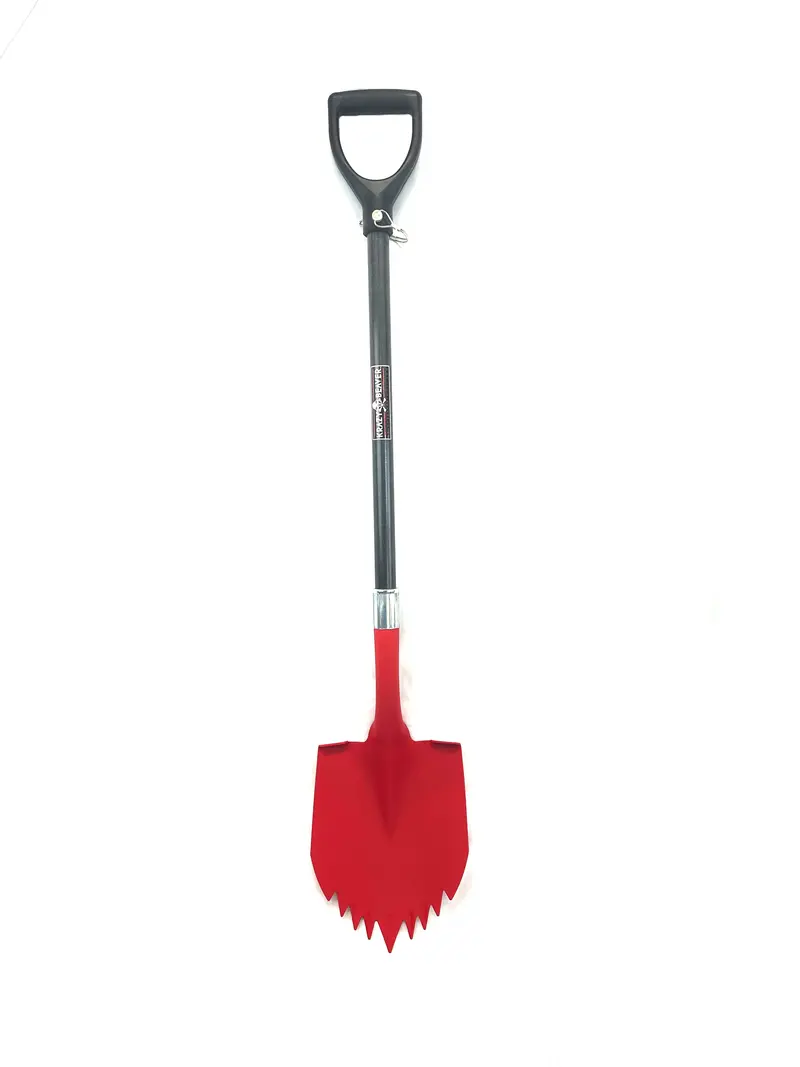 Krazy Beaver XL All-Terrain Shovel – Textured Red Head, Black Handle