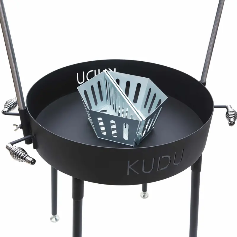 KUDU Dual-Layer Charcoal Baskets for Efficient Fuel Management