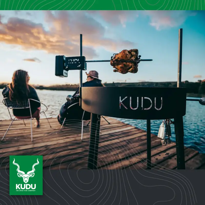 KUDU Portable Rotisserie Grill for Outdoor Cooking
