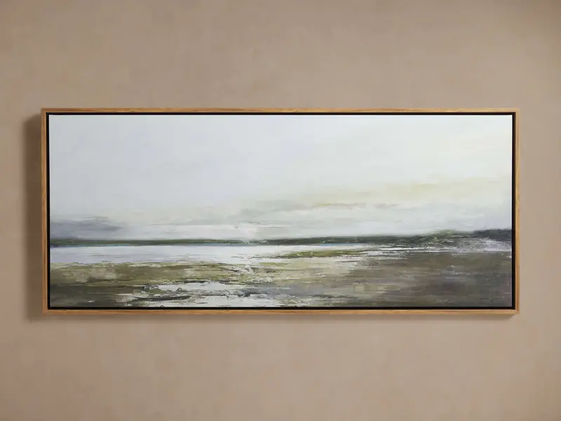 Lac Vert Framed Wall Art Print – Abstract Landscape