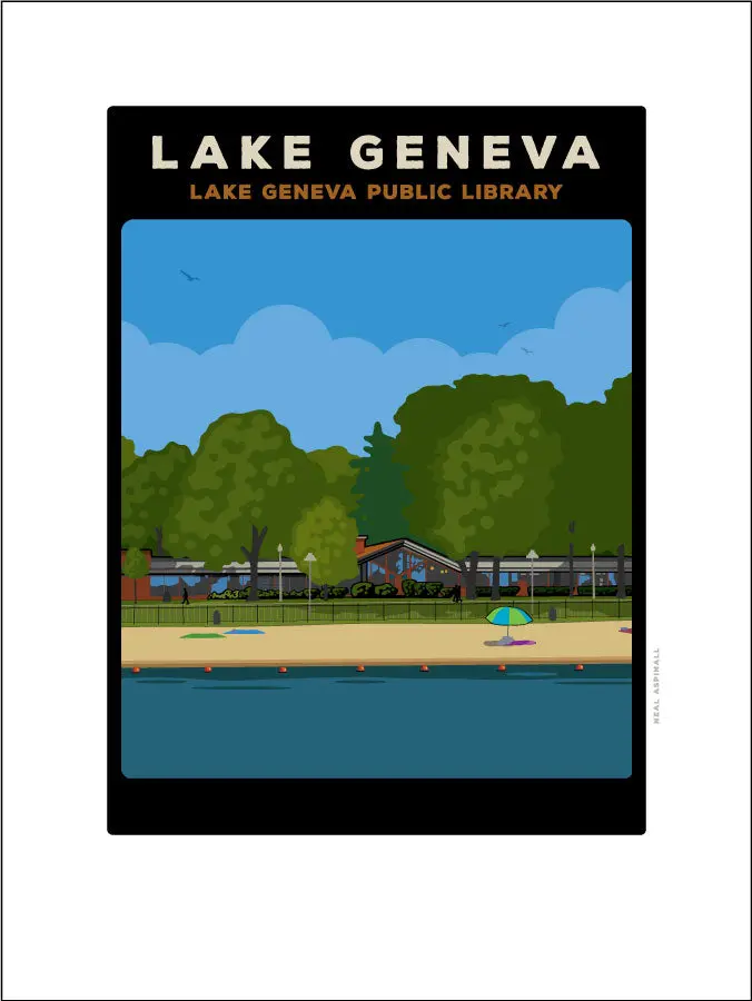 Lake Geneva Public Library Archive Digital Print