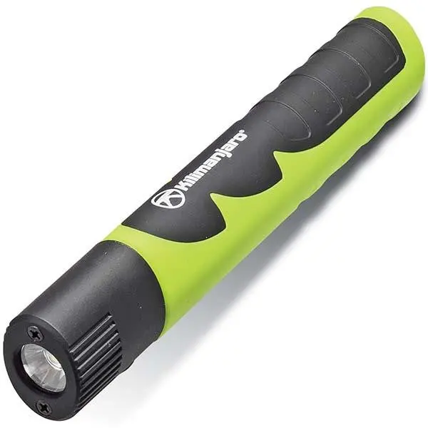 LED Extendable Flashlight – Green Housing, 50 Lumens, Includes 2 AAA Batteries