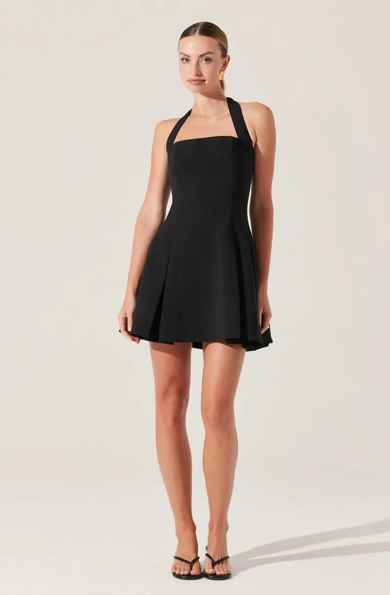 Lilibeth Halter-Neck Mini Dress