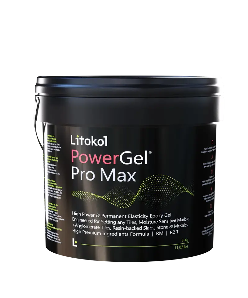 Litokol PowerGel Pro Max High-Performance Tile Adhesive – 11 lb Container
