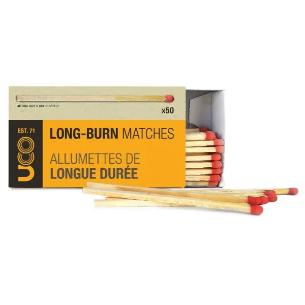 Long-Burning Match Box Set – 50 Boxes