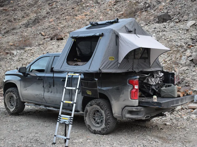 Low-Profile Rooftop Tent Rack for 2019+ Silverado & Sierra 1500 Trucks