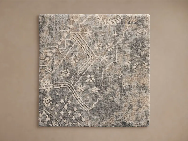 Luca Hand-Knotted Wool Rug Sample Swatch