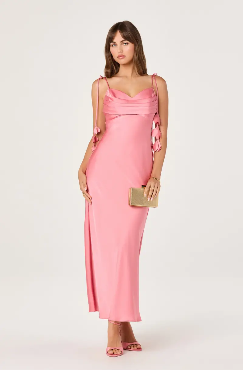 Lustrous Satin Maxi Dress – Hera