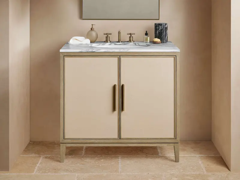 Malone Compact Single Bathroom Vanity – 30-Inch Modern Vanity with Integrated Sink